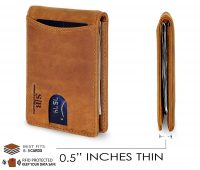 Slim Genuine RFID Leather Wallet