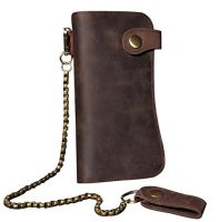 Sellse Men’s Long Wallet with Chain